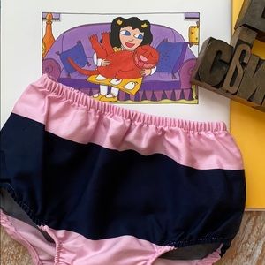 🏇RALPH LAUREN Baby Diaper Cover in Pink/Navy
